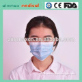 Disposable 17.5*9.5cm 3-Ply 18+20+25gms Nonwoven Face Mask